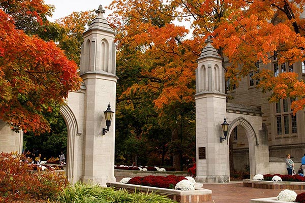 The Indiana University Campus in Fall