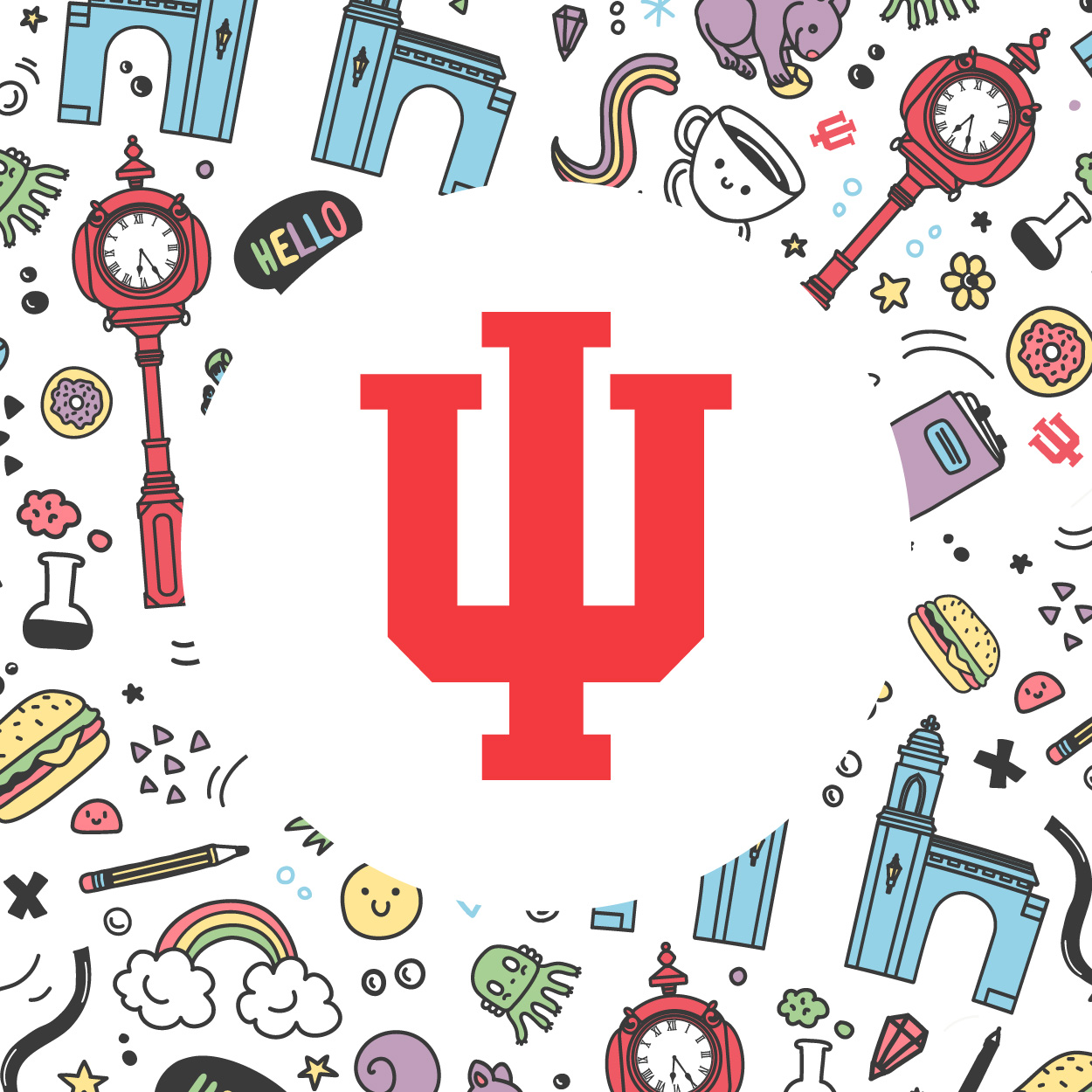 Download the IU Doodle Profile background