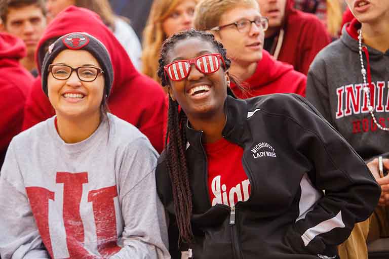 Students at sporting event