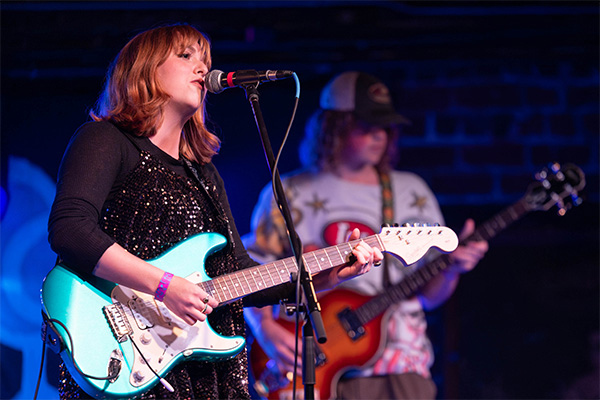 Students at organized music event