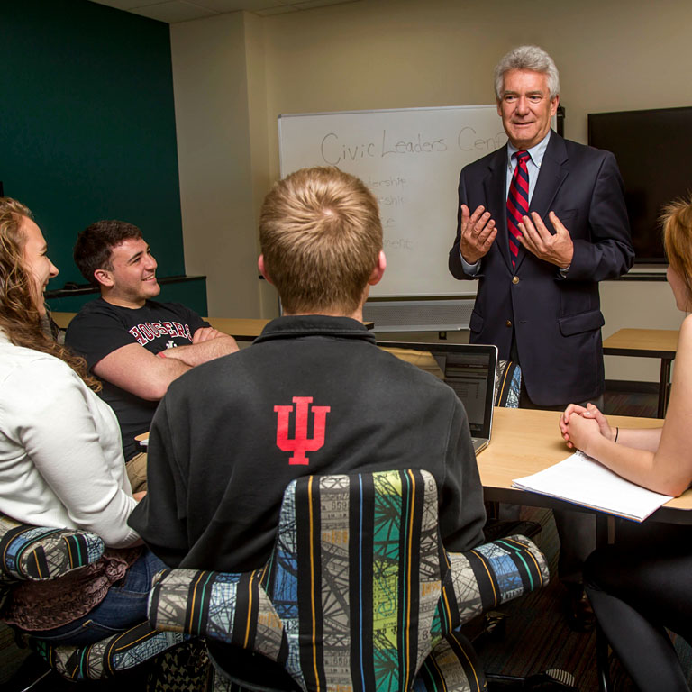 Young civic leaders in a meeting.